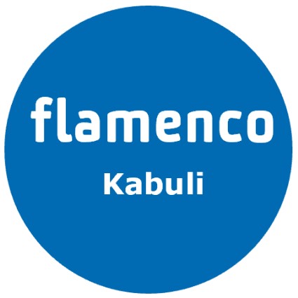 Name "flamenco" in blue circle